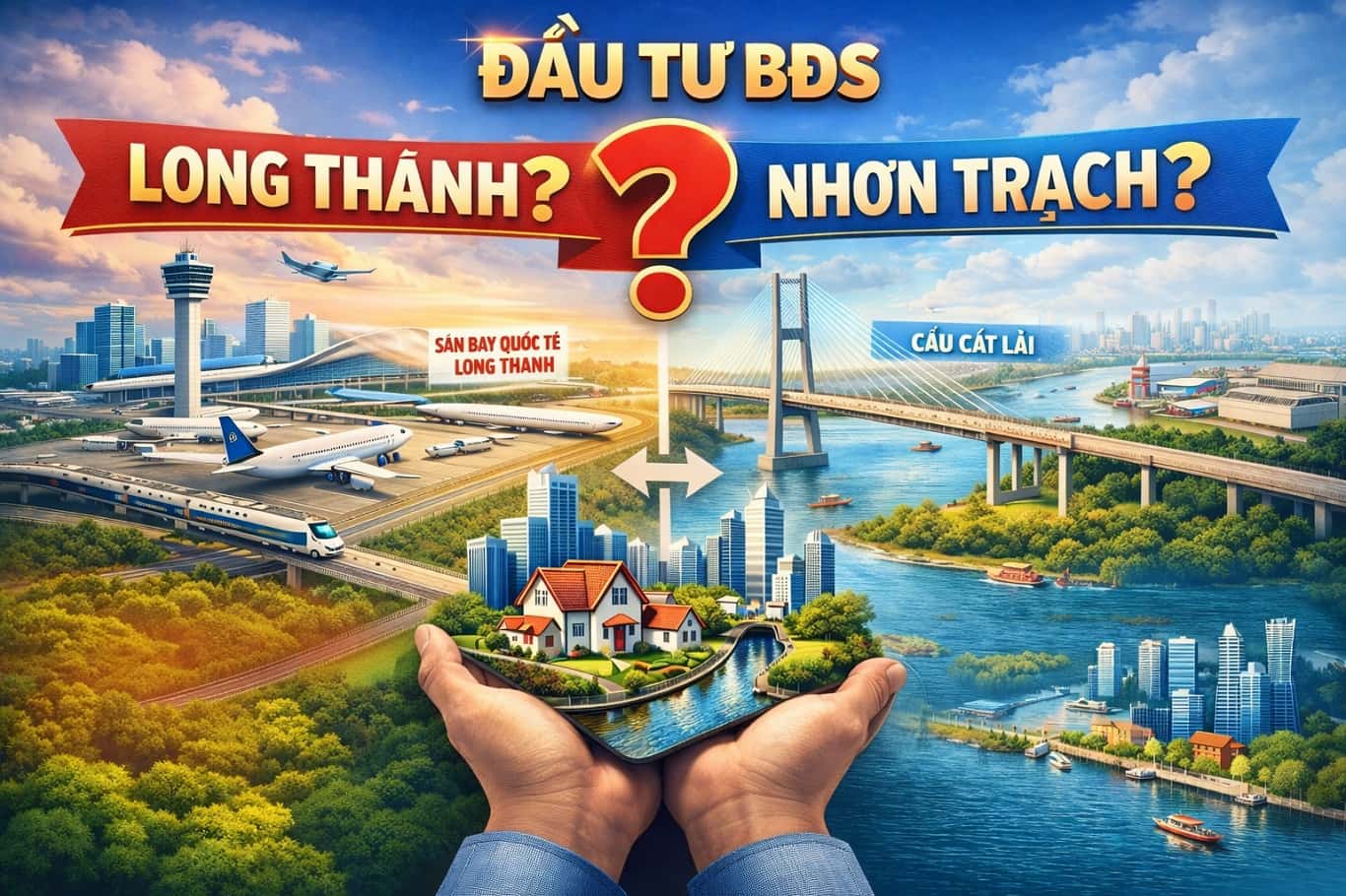 Đầu tư BĐS Long Thành hay Nhơn Trạch