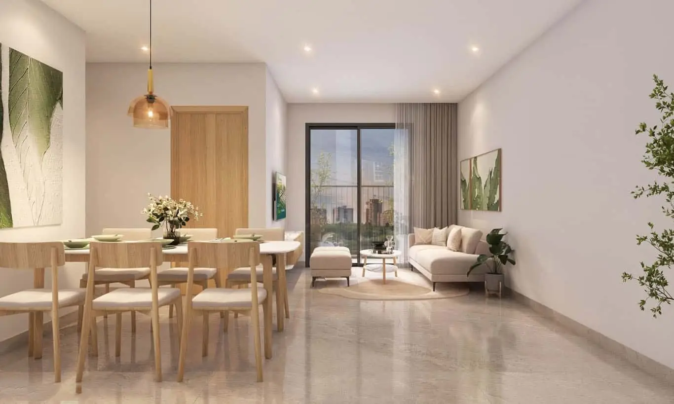 K Home Cityview nhà mẫu căn 2Pn